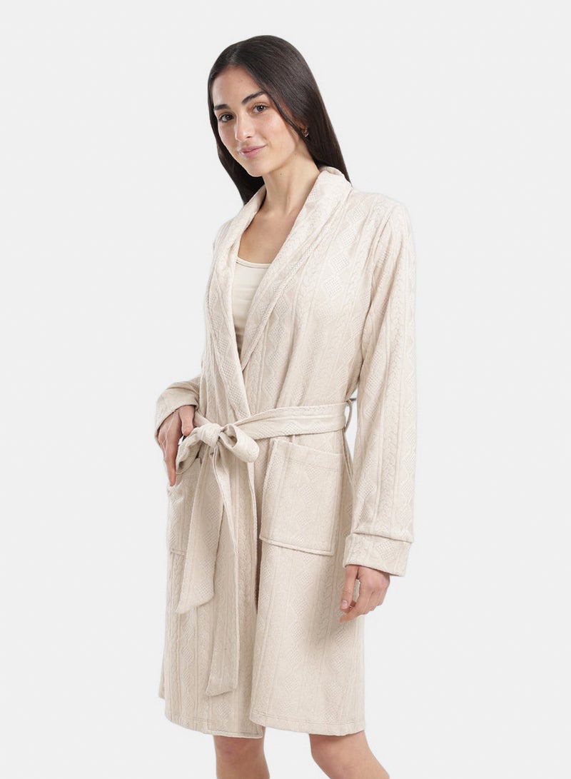 Carina Self-Pattern Relaxed Robe - Image 2